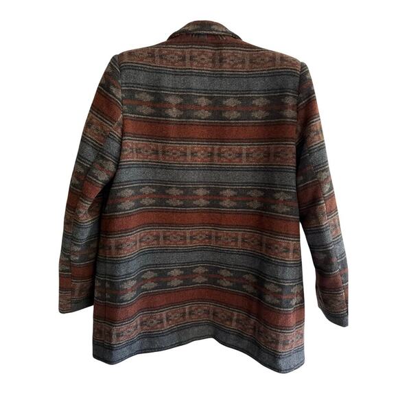Vintage Braetan Southwest Wool Blend Blazer Jacket Men’s Medium Women’s Large - Picture 4 of 9